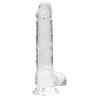 Real Rock Crystal Gode Crystal Clear 16 x 4cm Transparent